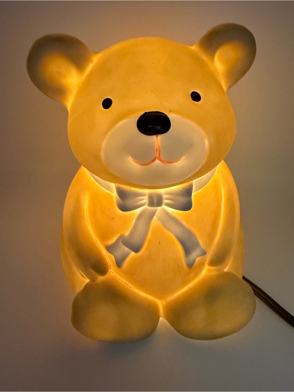 Karen Carson Cute Bear Night Light Vintage Rare Tested Workd Great